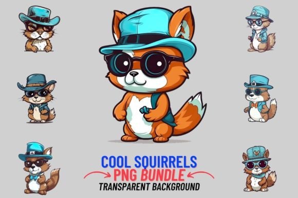 Add Whimsy to Your Projects with Cool Squirrels PNG Clipart