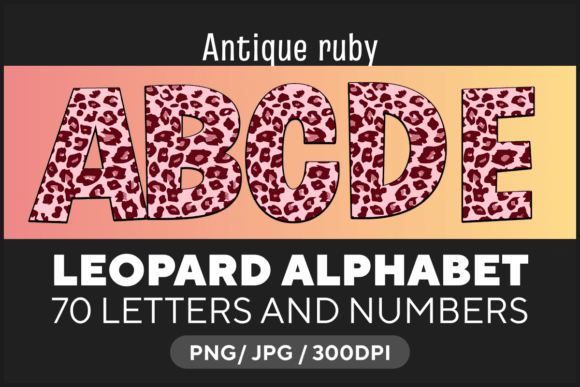 Antique Ruby Leopard Alphabet: A Type with Texture
