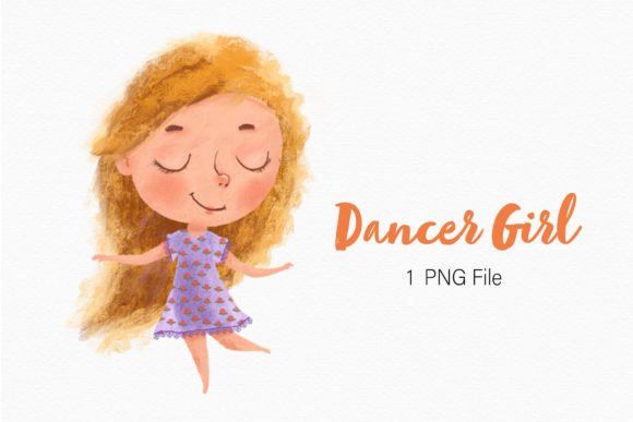 Cute Girl Dancer Clipart Kid Png: A Designer's Go-To Asset