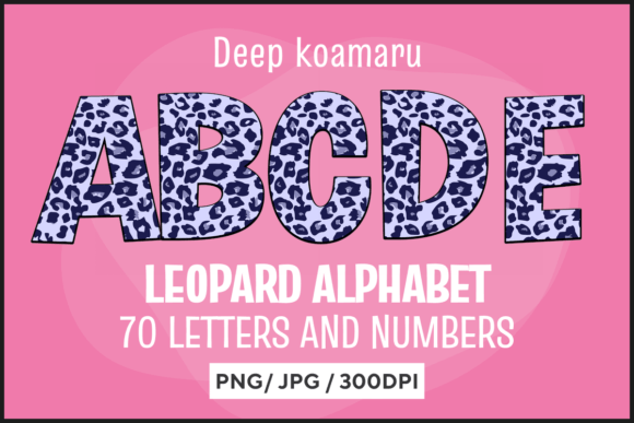 Deep Koamaru Leopard Alphabet: Your Go-To Typeface for Bold, Wild Designs