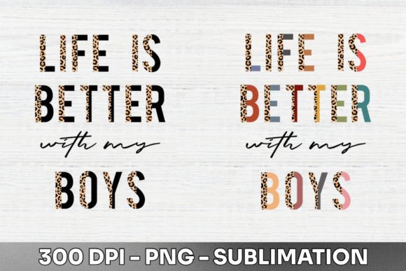 Life is Better Half Leopard Sublimation: A Bold Design Asset