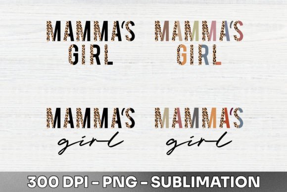 Mamma's Girl Half Leopard Sublimation: A Creative Asset for Bold Projects