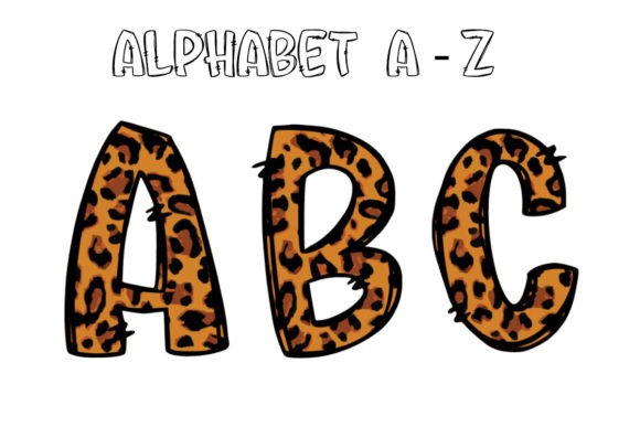 Safari Animals Alphabet Doodle PNG: Design Versatility