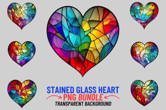 Stained Glass Heart 12 PNG Clipart: A Designer's Guide