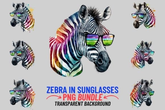 Unleash Personality: The Cool Zebra in Sunglasses PNG Collection