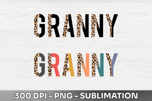 Unleash Your Creative Edge with Granny Half Leopard Sublimation PNG