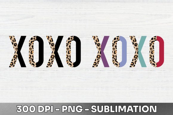 XOXO Half Leopard Sublimation PNG: Your New Favorite Design Asset